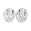 Liquid Sun Statement Disc Earrings | High-Polish Geometric Studs